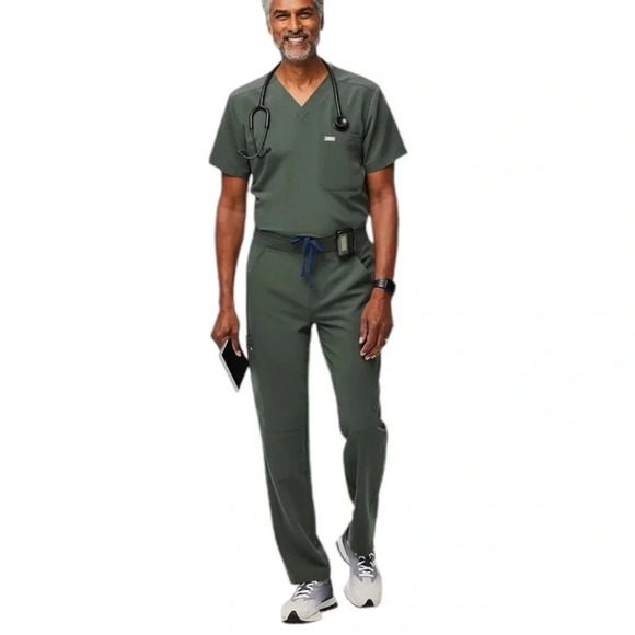 NEW Figs Axim Cargo Scrub Healthcare Uniform Drawstring Waist Pants Size S Tall - Picture 15 of 15